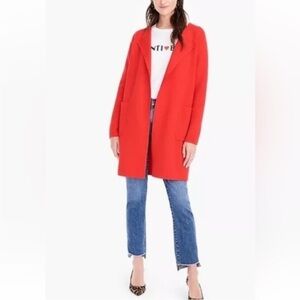 J.Crew Juliette Collarless Sweater Blazer
